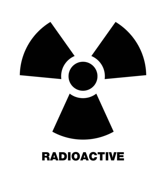 Ilustración Representa Símbolo Radiación Signo Del Producto — Archivo Imágenes Vectoriales