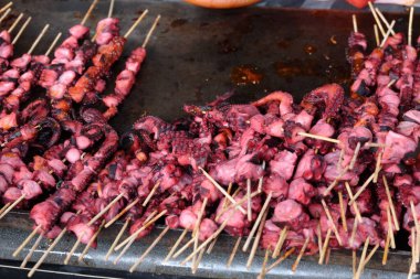 ızgara otopus aşçılığını asmak