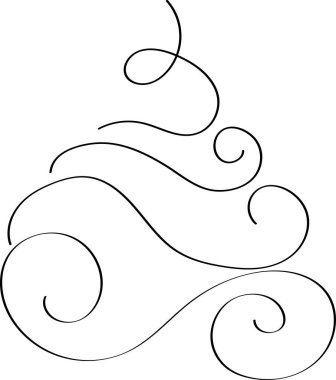 El çizimi Noel ağacı, desenlerden, karalamalardan, açılışlardan, Noel ağacı çizimlerinden, Noel resimlerinden, tebrik kartları, baskılar, ambalajlar, afişler, web afişleri için noel resimlerinden oluşan Noel ağacı. Vektör