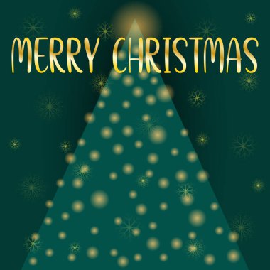 Altın dekoratif unsurlar, üst üste mutlu noeller, ışıl ışıl ağaçlar, yeni yıl 2022, afiş, kartpostal, geçmiş, noel kartı, Noel arkaplanı, vektör