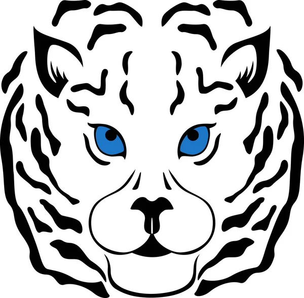 Sylwetka Tygrysa Rok Tygrysa Tło 2022 Dekoracyjna Ilustracja Kreatywna Ilustracja — Wektor stockowy