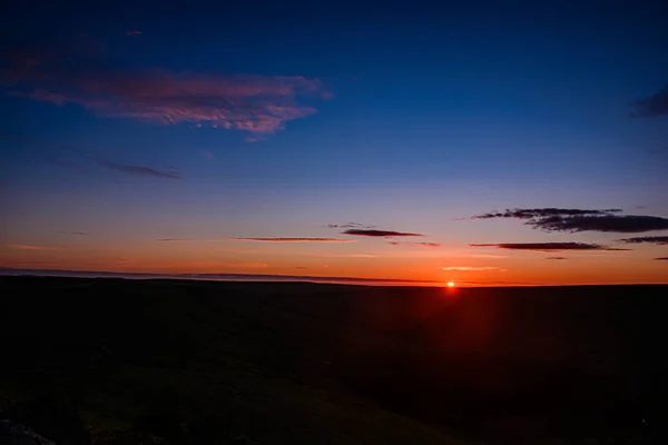 Belo Pôr Sol Sobre Mar — Fotografia de Stock