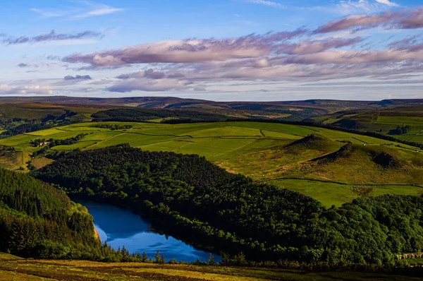 Hava Manzaralı Güzel Gün Batımı Skoçya Avrupa — Stok fotoğraf