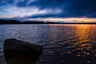 beautiful evening sunset on the beach