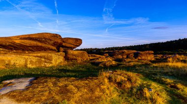 Güzel gün batımı manzaralı görünüm