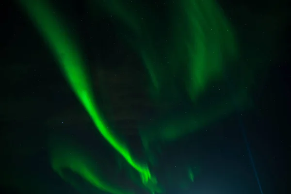 Północne Światła Nocnym Niebie Islandii — Zdjęcie stockowe