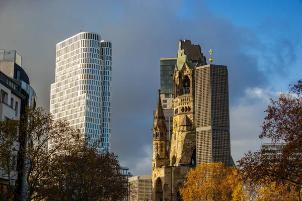 Berlin Germany November 2020 Atlas Tower Upper West Breitscheiderplatz Berlin — Stock Photo, Image