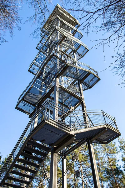 Rauen Brandenburg Duitsland Februari 2021 Uitkijktoren Rauener Berge Gebouwd 2011 — Stockfoto