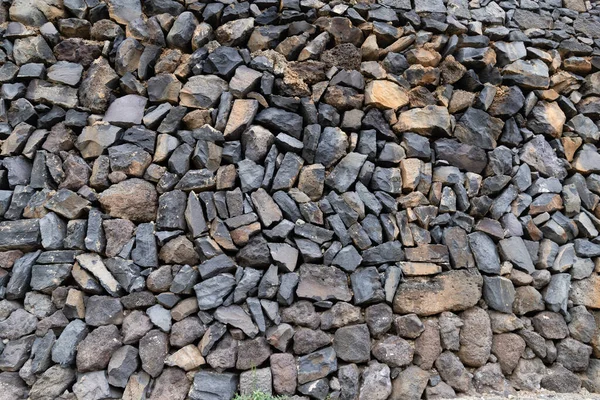 Stone wall made of volcanic material, Canary Islands, Tenerife, Spain — Φωτογραφία Αρχείου