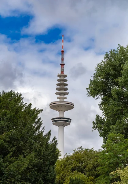 Hamburk Německo Července 2022 Heinrich Hertz Tower Rozhlasová Věž Orientační — Stock fotografie