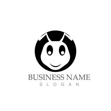 Karınca Logosu vektör illüstrasyon tasarımı