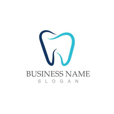 Diş logosu Şablon vektör çizim simgesi tasarımı
