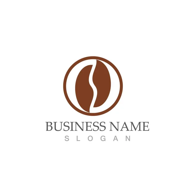 Coffee Beans Logo Template Vector — Stock Vector