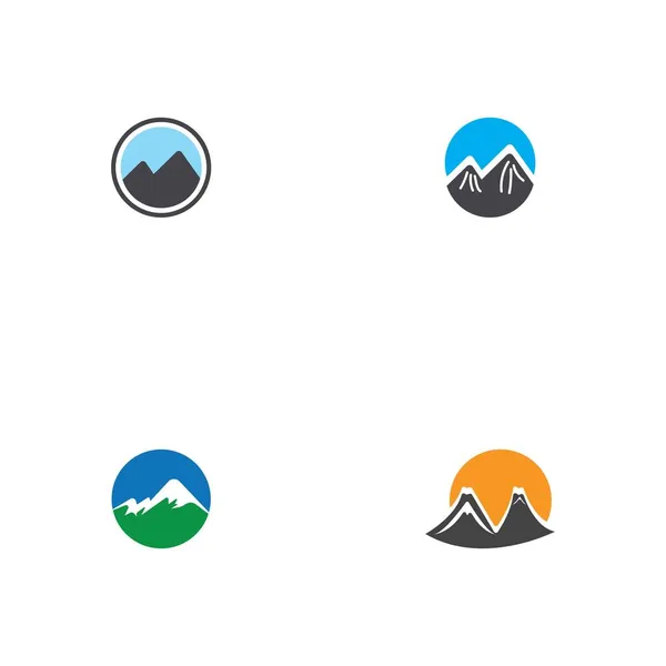 Montagne Illustration Nature Logo Vecteur — Image vectorielle