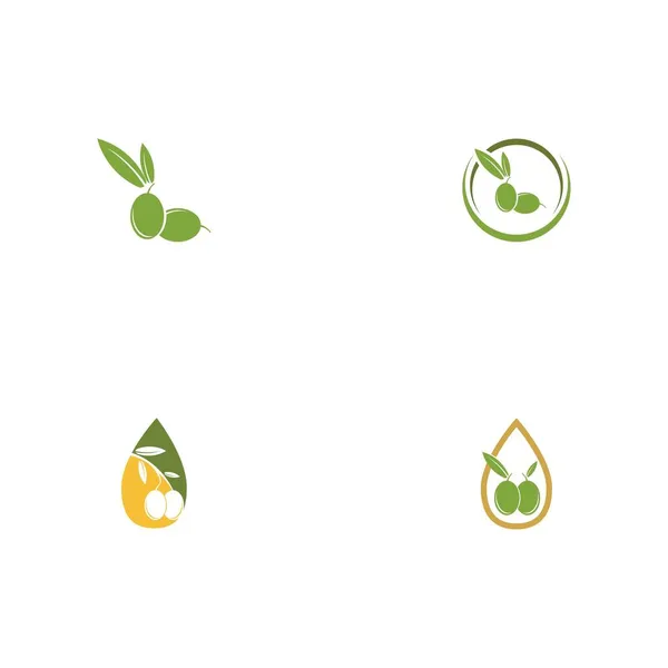 Olive Symbol Vektor Illustration Design Vorlage — Stockvektor