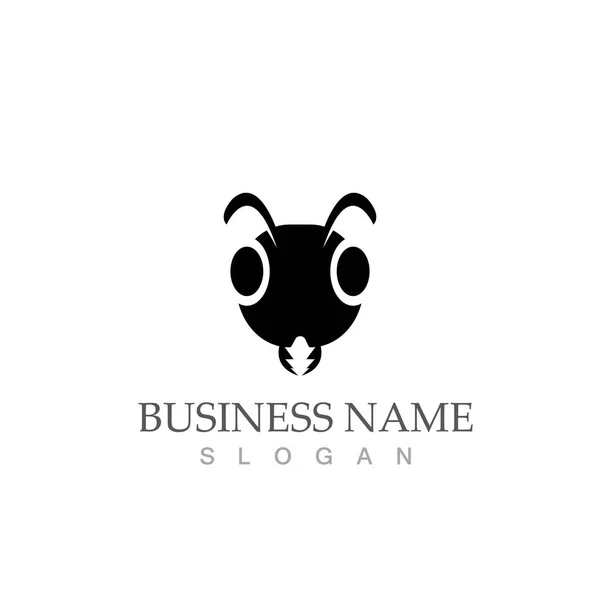 Ant Logo Template Vector Illustratie Ontwerp — Stockvector