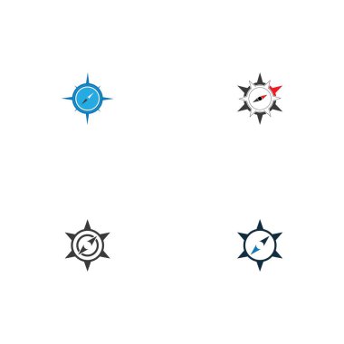 Pusula Logo Şablonu vektör resimleme tasarımı