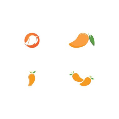 mango meyve vektörü ilüstrasyon şablonu