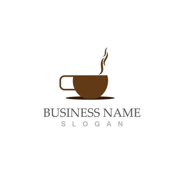 Coffee Cup Logo Template Vector Icon Design — Stock Vector