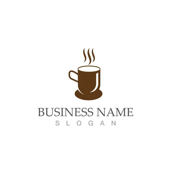 Coffee Cup Logo Template Vector Icon Design — Stock Vector