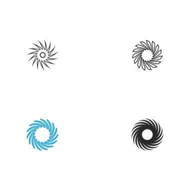 vortex vektör illüstrasyon simgesi Logo Şablonu tasarımı