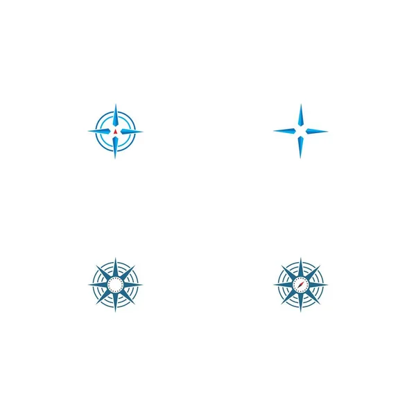 Kompass Icon Vektor Illustration Vorlage Design — Stockvektor