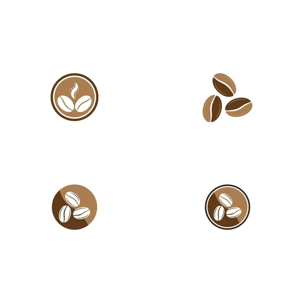 Icono Grano Café Vector Plantilla Ilustración — Vector de stock