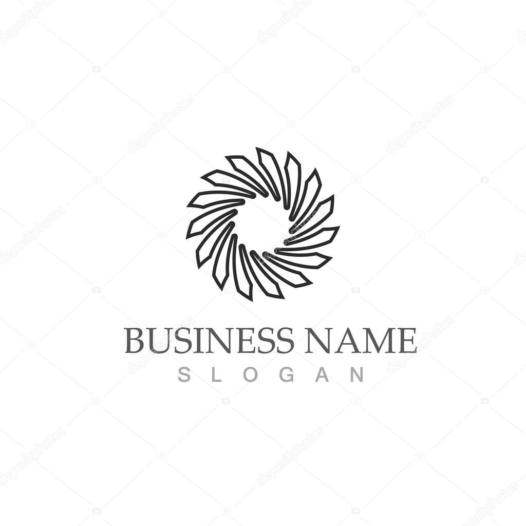 Vortex vector illustration icon Logo Template design