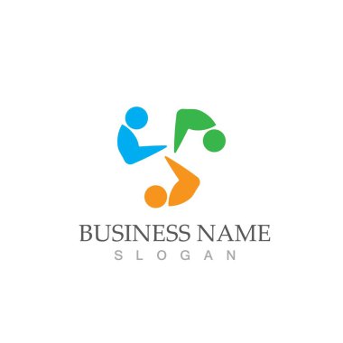 Topluluk, ağ ve sosyal logo 