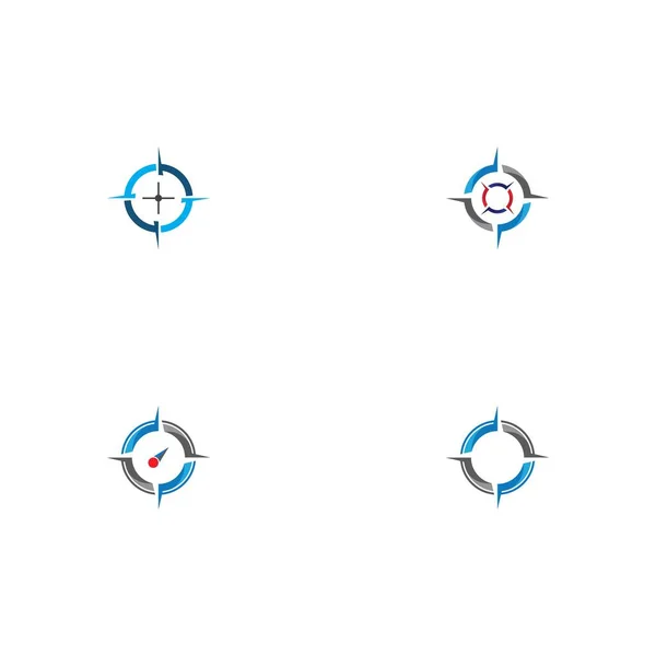 Compass Logo Template Vector Icon — Stock Vector