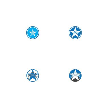 Yıldız simgesi şablon vektör illüstrasyon tasarımı