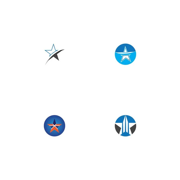Star Ikone Vorlage Vektor Illustration Design — Stockvektor