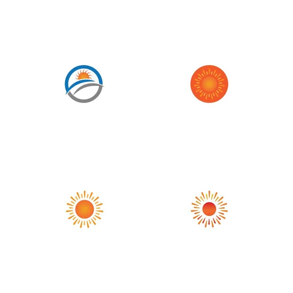 Εικονογράφηση Ήλιου Διάνυσμα Σχεδιασμός Προτύπου Εικονιδίου Logo — Διανυσματικό Αρχείο