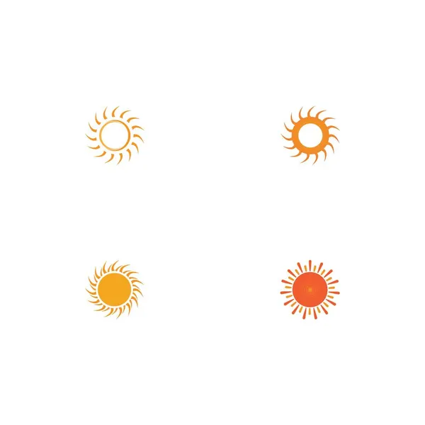Εικονογράφηση Ήλιου Διάνυσμα Σχεδιασμός Προτύπου Εικονιδίου Logo — Διανυσματικό Αρχείο