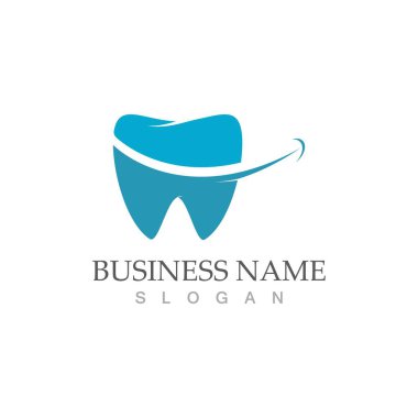 Diş logosu Şablon vektör çizim simgesi tasarımı