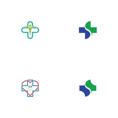 Sağlık tıbbi logo tasarım vektör şablonu
