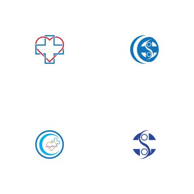 Sağlık tıbbi logo tasarım vektör şablonu