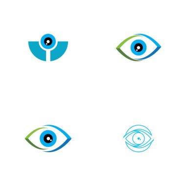 Marka Kimliği Kurumsal Göz Bakımı vektör logosu tasarımı
