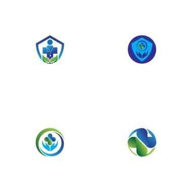 Sağlık tıbbi logo tasarım vektör şablonu