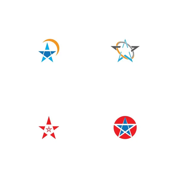 Modèle Logo Étoile Illustration Vectorielle Icône Conception — Image vectorielle