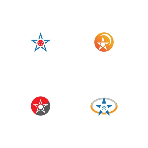 Star Logo Template Vector Pictogram Illustratie Ontwerp — Stockvector