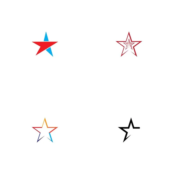 Star Icon Sablon Vektor Illusztráció Tervezés — Stock Vector