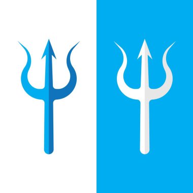 Trident Logo Şablonu vektör çizimi tasarımı