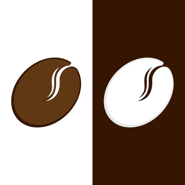 Modèle Illustration Vectorielle Icône Grain Café — Image vectorielle