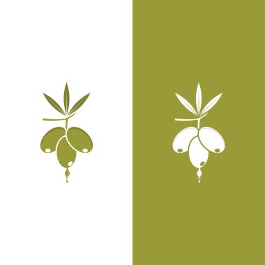 zeytin ikonu vektör çizim şablonu