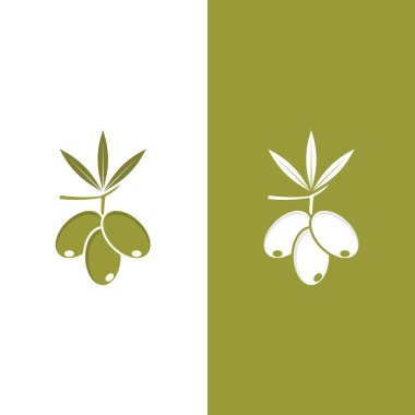 zeytin ikonu vektör çizim şablonu