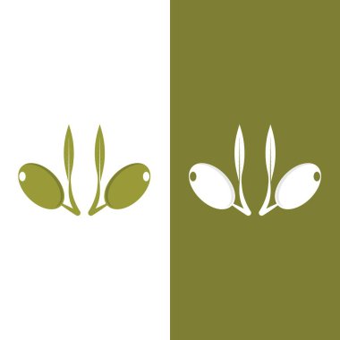 zeytin ikonu vektör çizim şablonu