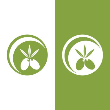 zeytin ikonu vektör çizim şablonu