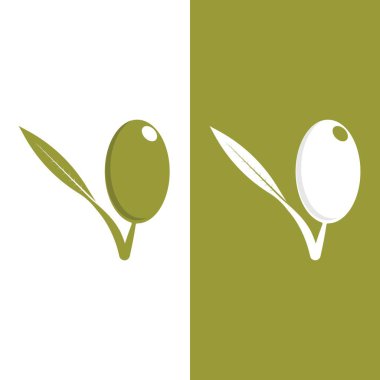 zeytin ikonu vektör çizim şablonu
