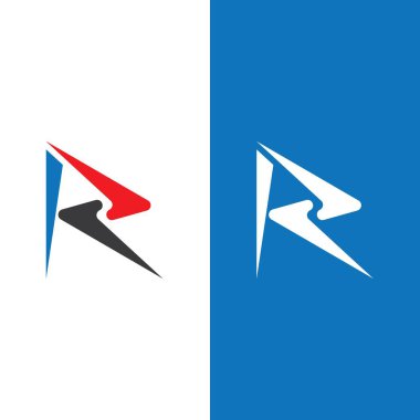 Şimşek şimşeği logo şablonu tasarımı